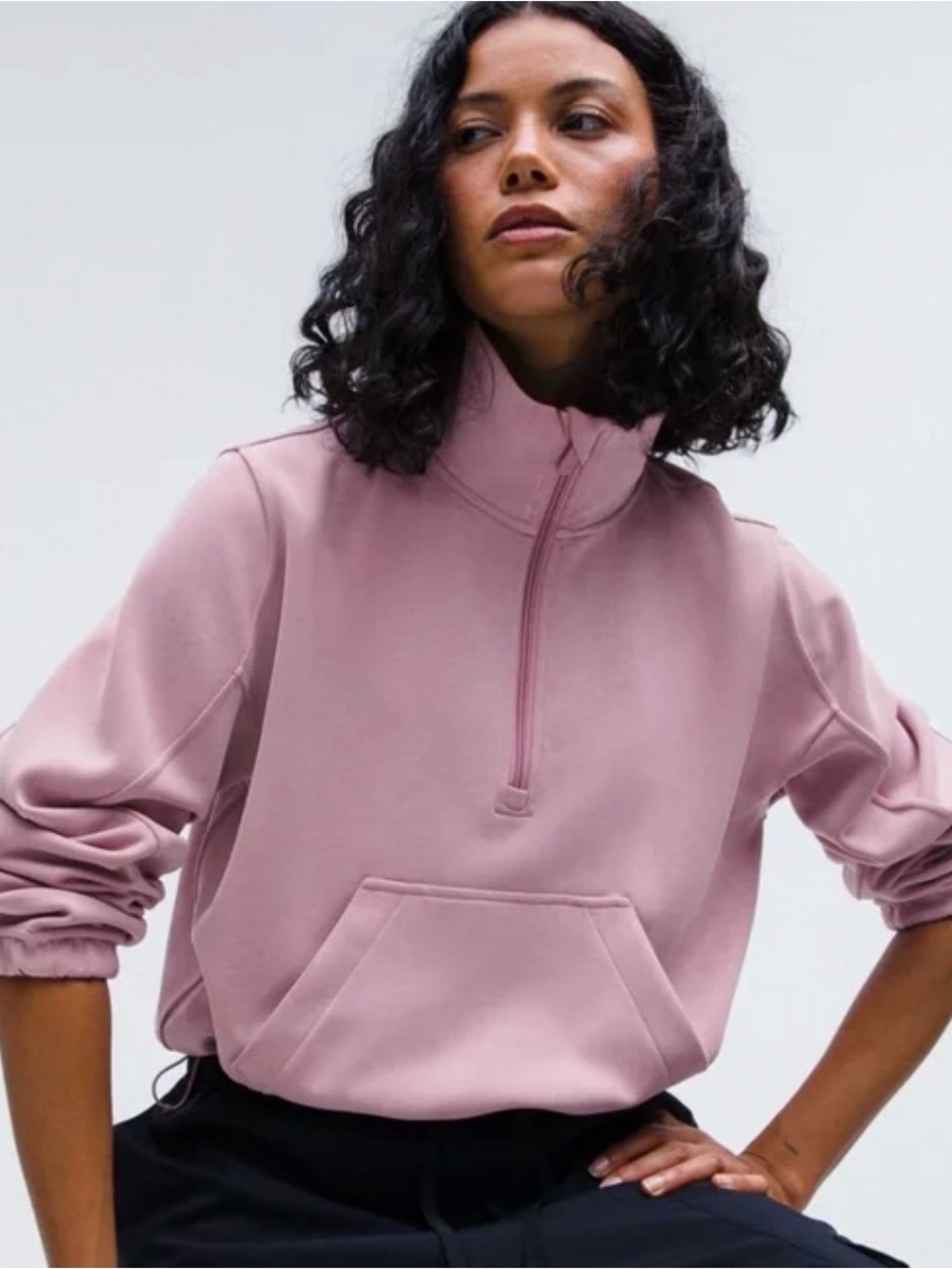 RARE Lululemon soft stream, half zip jacket